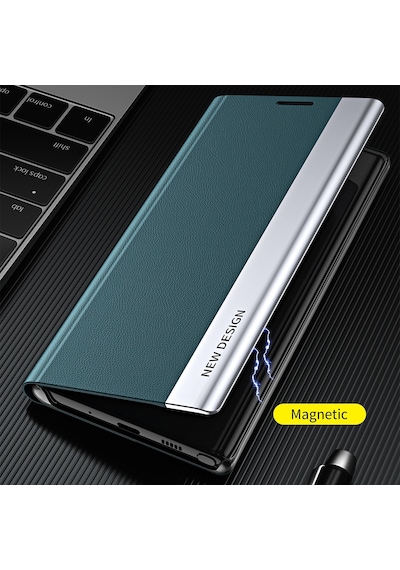 Xiaomi Redmi Note 10s / Poco M5s 4g / Note 10 4g İçin Standlı Pu Deri Kaplamalı Pc Telefon Kılıfı Kabuğu