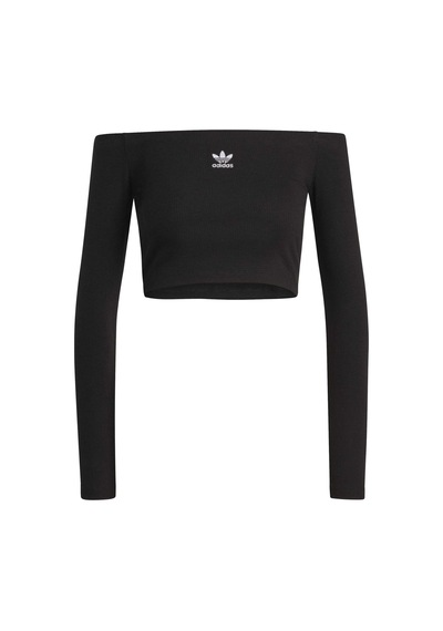 Black Adidas Kadın Günlük T-shirt Ess Rib Ls Ke3150 Siyah