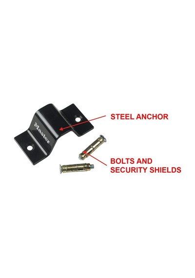 Master Lock Çelik Ankraj, Kablo Veya Zincir Ile Kullanım Için Duv