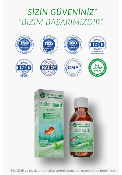 Reliefguard Sıvı Takviye 200 Ml Magnezyum Ve Sodyum İçeren Sıvı Form