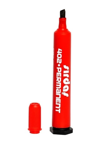 Sırdaş Permanent Marker Kesik Uç Koli Kalemi 12'li Siyah