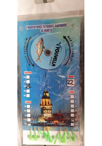 Çapari İstavrit Kolay Açılır 10 İğne - Renk 22