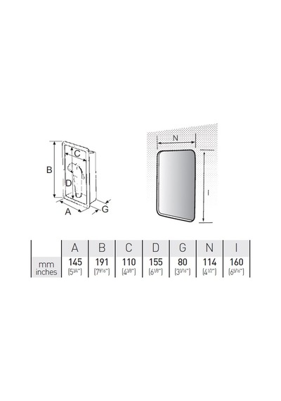 Kapaksız Tekne Duş Yuvası 145 x 191