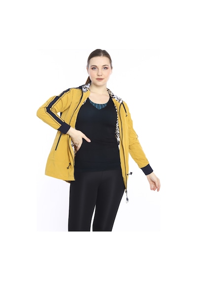 Escetic Hardal Kadın Spor Kapişonlu Su İtici Rüzgarlık Fermuarlu İnce Ceket 6560-4152-sarı Sarı Escetic Hardal Kadın Spor Kapişonlu Su İtici Rüzgarlık Fermuarlu İnce Ceket 6560-4152-sarı Sarı
