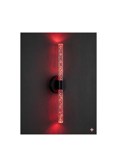 Bubbleflux Medium 40 Cm Modern Tasarım Led Aplik - Duvar Lambası - Siyah - Elektrikli - Rgb Kumandalı Çok Renkli