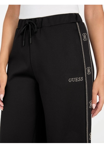 Guess Octavia Kadın Siyah Aktif Palazzo Fit Eşofman Altı V5bb12kcx22-jblk Siyah