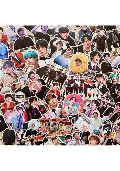 Bts Baskılı 100'lü Sticker Seti