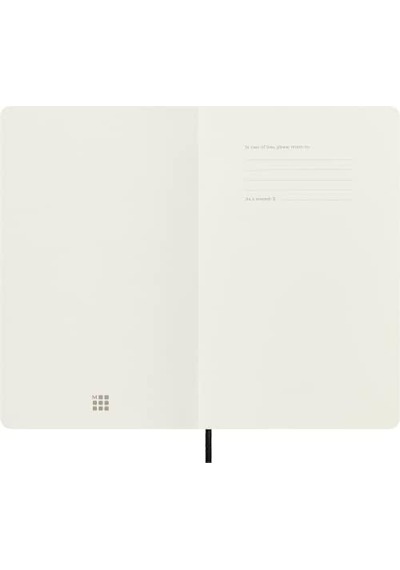 Moleskine Large Boy Yumuşak Kapak Çizgili Defter Siyah / Diğer