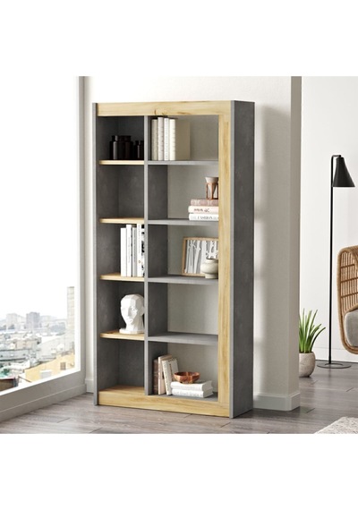 Arya Kitaplık 149cm Keçe-beton Ary23-kr Gri Arya Kitaplık 149cm Keçe-beton Ary23-kr Gri