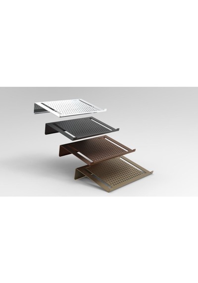 İlgi Trafik Laptop Standı Metal Laptop Tutucu Bilgisayar Yükseltici Siyah