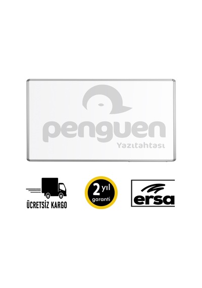 Penguen Alü Çer. Duvara Monte Manyetik Yazı Tahtası Beyaz 100X180