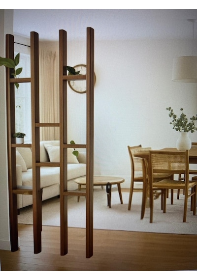Ahşap Trend Seperatör Paravan Raflı 55x200 Cm