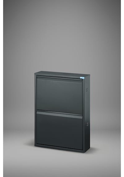 Lıccıa Metal Ayakkabılık 2 Li Model Antrasit