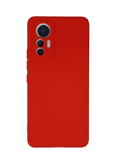 Xiaomi Mi 12 Lite Kılıf Nano İçi Kadife Silikon - Kırmızı Kirmizi