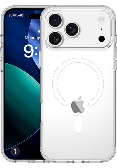 Buff Apple Uyumlu iPhone 17 Pro Max Magsafe Air Hybrid Şeffaf Kılıf