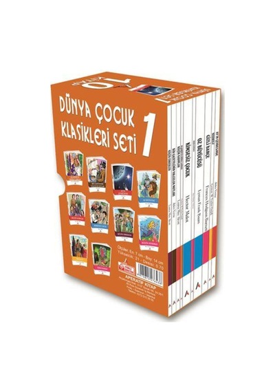 Dünya Çocuk Klasikleri Seti  - 1 (10 Kitap)- Aperatif Kitap