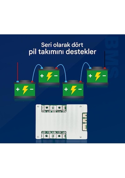Tdt Lifepo4 Smart 4s 12v 50a Bluetooth Modüllü