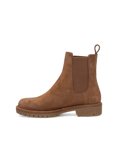 Ayakkabı Fuarı Elit 26kzyn1702c Kadın Hakiki Deri Chelsea Bot Taba