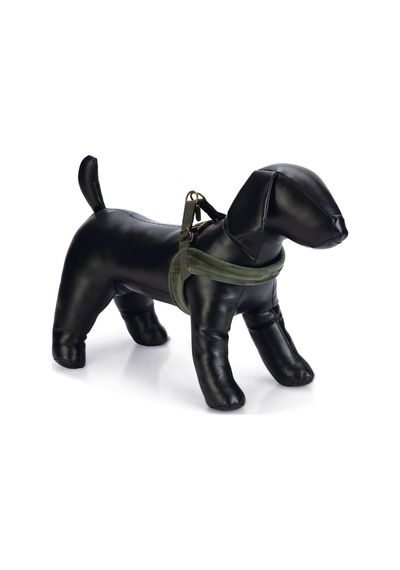 Hnrlıshp Beeztees Dbl Köpek Göğüs Tasması, Velur, Yeşil, S, 20mm X 52cm Çok Renkli