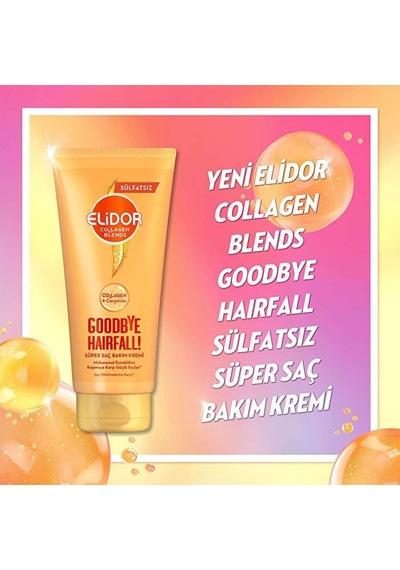 Elidor Collagen Blends Saç Dökülmelerine Karşı Sülfatsız Saç Bakı
