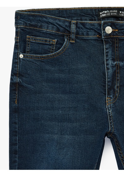 Koton Pamuklu Normal Bel Cepli Skinny Jean Pantolon - Michael Jean Koyu İndigo 7wam40090nd Koton Pamuklu Normal Bel Cepli Skinny Jean Pantolon - Michael Jean Koyu İndigo 7wam40090nd