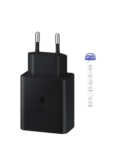Samsung Galaxy S25 Fe Uyumlu Type-c Ultra Hızlı Şarj Cihazı 45w 3.0 Amper Şarj Başlığı Adaptör