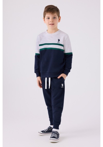 U.s. Polo Assn. Erkek Çocuk Krem Pijama Takım 50299490-vr071 KREM Krem