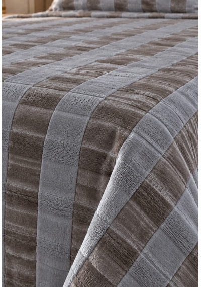 Kapreo Home Hennesey 3 Parça Comforter Yorgan Yatak Örtüsü Seti Çift Kişilik 240x260 Koyu Gri