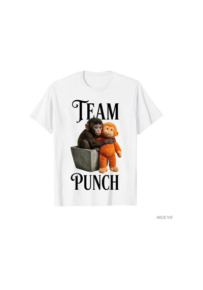 Flood Of Style Takım Punch Japonya Bebek Maymun Yumruk T-shirt Erkekler Kadınlar Için % 100% Pamuk T Shirt K Beyaz