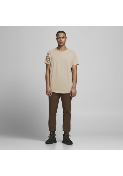 Jack & Jones Bisiklet Yaka Basic Tisört-Curved 12164936 Crockery Bej Jack & Jones Bisiklet Yaka Basic Tisört-Curved 12164936 Crockery Bej