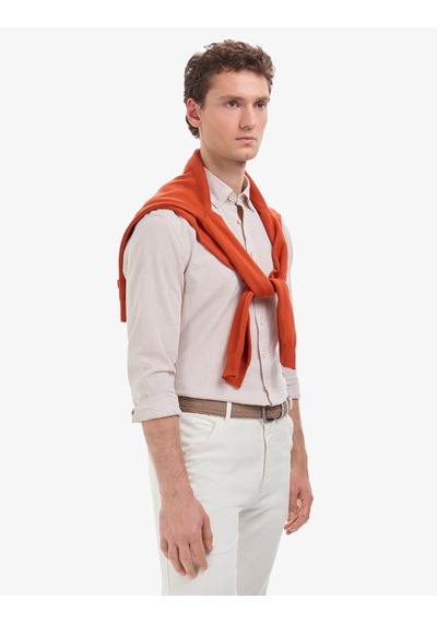 Pierre Cardin Erkek Bej Gömlek Desenli 50320941-vr011