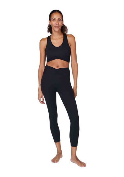 Sweaty Betty Summer Super Soft 7/8 Wrap Leg SiYAH Siyah