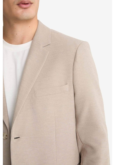 Defacto Modern Fit Düğmeli Cepli Blazer Ceket F2347ax25aubg773 Bej