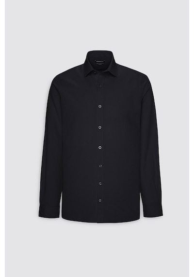 AC&Co / Altınyıldız Classics Erkek Sıyah Comfort Fit Geniş Kesim Klasik Yaka Pamuklu Rahat Armürlü Gömlek Siyah AC&Co / Altınyıldız Classics Erkek Sıyah Comfort Fit Geniş Kesim Klasik Yaka Pamuklu Rahat Armürlü Gömlek Siyah