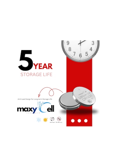 Maxycell 6 Adet Cr1220 Dl1220 1220 Lır1220 3v Maxycell Lityum Pil Lityum Düğme Pil