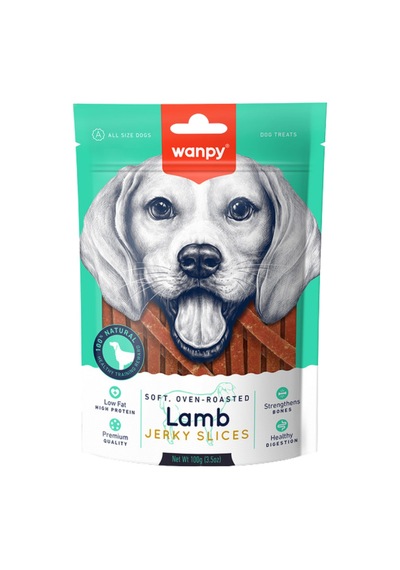 Wanpy Yumuşak Kuzu Eti Dilimleri Köpek Ödülü 100 Gr