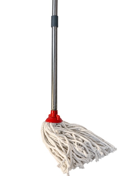 Temizlik Mop Seti - Yuvarlak Mop Ve Su Kovası Sıkma Hazneli 12 Lt Ve Saplı Mikrofiber Mop Seti-gri Kova
