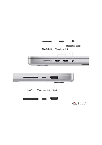 Novstrap Apple Uyumlu MacBook Air Pro İle Giriş Portları İçin Toz Koruma Tıpası Seti 9 Adet