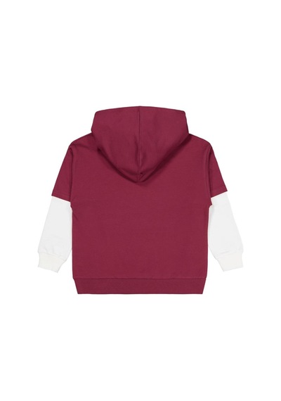 Civil Boys Stop Yıldız Baskılı 6-9 Yaş Sweatshirt Bordo