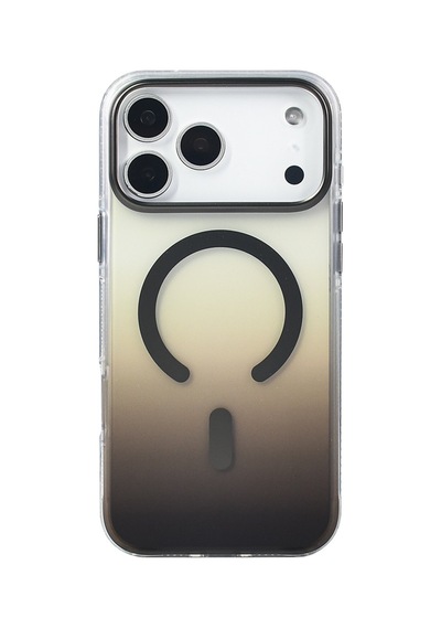Apple iPhone Uyumlu 17 Pro Max Kılıf Renk Geçişli Magsafe Kamera Yükseltili Silikon Pazarplus Turuncu