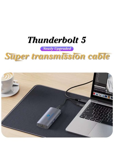 Thunderbolt 5 Kablo 2 Metre 80gbps 240w 16k 60hz Pasif Etron Ej903w Zr1323 -