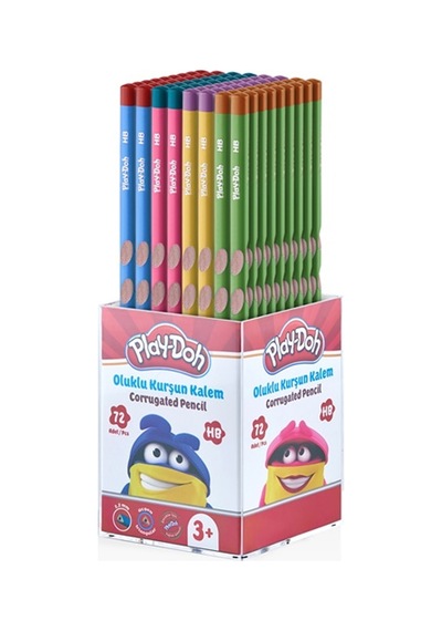Play-doh Kurşun Kalem Oluklu 72 Li Play-kk023 Çok Renkli