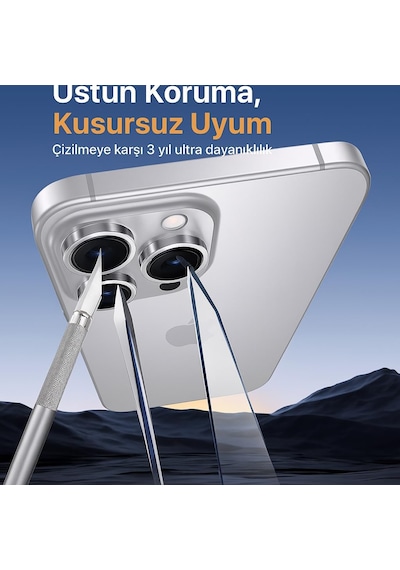 Kamera Lens Koruyucu, Safir Cam, Alüminyum Alaşım Çerçeve, Kolay Kurulum, Hd Kalite, Güçlü Yapışma, Çubuk Sökme Aparatlı Siyah, Xiaomi 14t Diğer