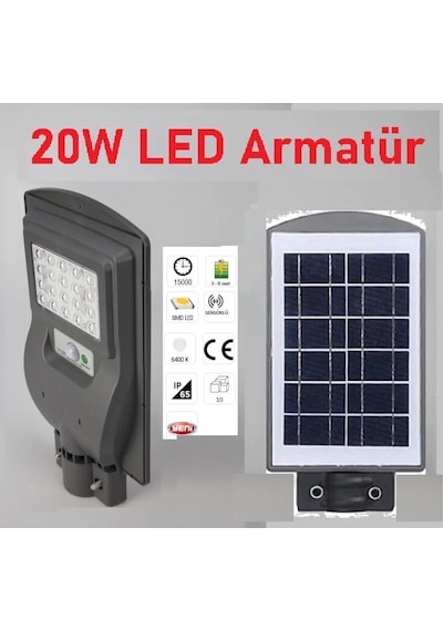 Güneş Enerjili Bahçe Aydınlatma Direği Ve Solar Sokak Lambası