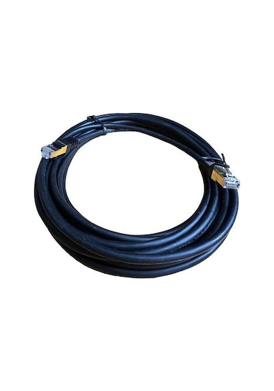 10 Metre Cat7 Kablo Siyah Cat7 Kablo 10 Metre