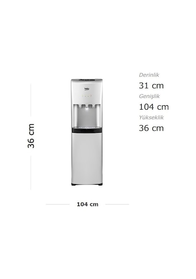 Beko BSS 4600 Su Sebili Gri