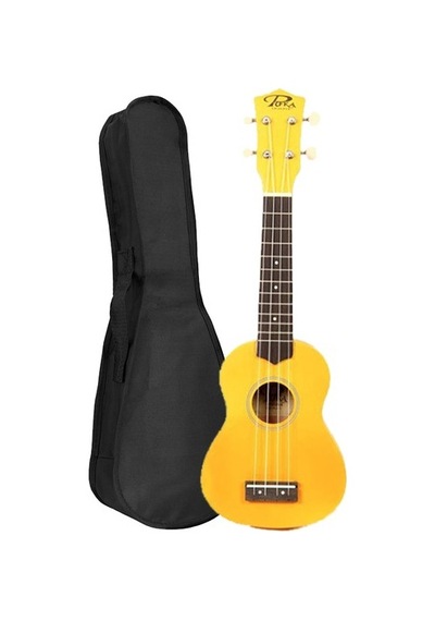 Puka UK-21YW Soprano Ukulele Sarı + Kılıf