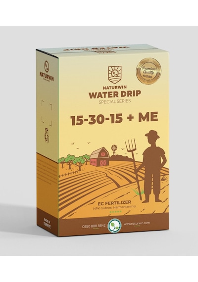 Damlama Gübresi Naturwin Water Drip 15-30-15+me Npk Gübre 1 Kg