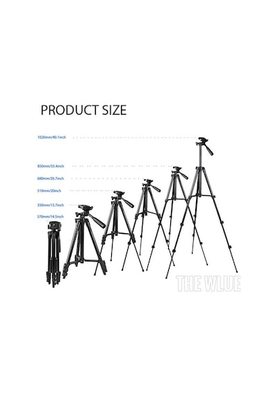 Bluetooth Kumandalı Selfie Tripod 102cm Tüm Telefonlar İle Uyumlu