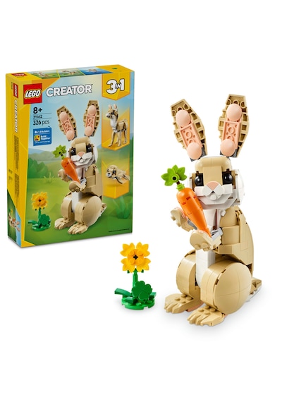 LEGO® Creator 3’ü 1 Arada Sevimli Tavşan 31162 - 8 Yaş ve Üzeri Çocuklar için Lama veya Fok Figürüne Dönüşebilen Oyuncak Yapım Seti (326P)